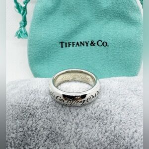 Tiffany & Co. Silver Notes Band Ring